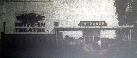 Pontiac Drive-In Theatre - Pontiac Screen Ticket Booth 1950 From Michigandriveins